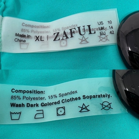 ZAFUL Bikini Set Pineapple Print Two Piece Bathing Swimsuit High Cut XL NWT - Picture 13 of 15